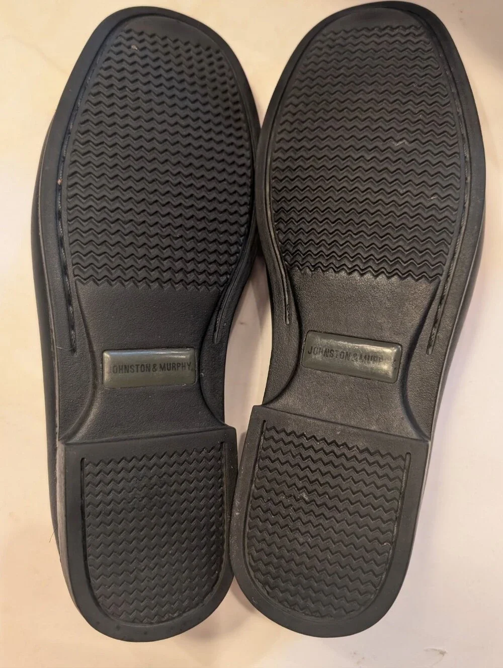 Johnson And Murphy Black Leather Loafers Men's Size 8.5